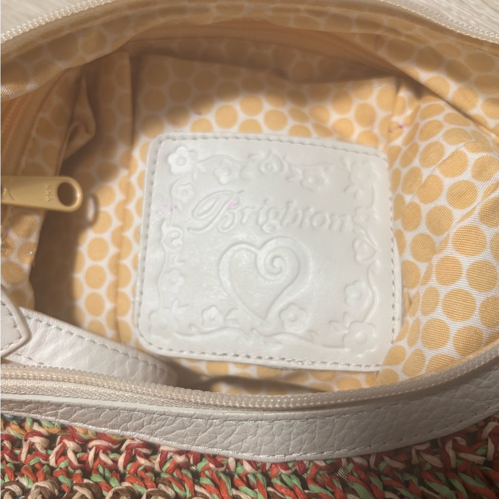 Brighton Multicolor Woven Crossbody Bag with Cream Trim - Picture 6 of 6